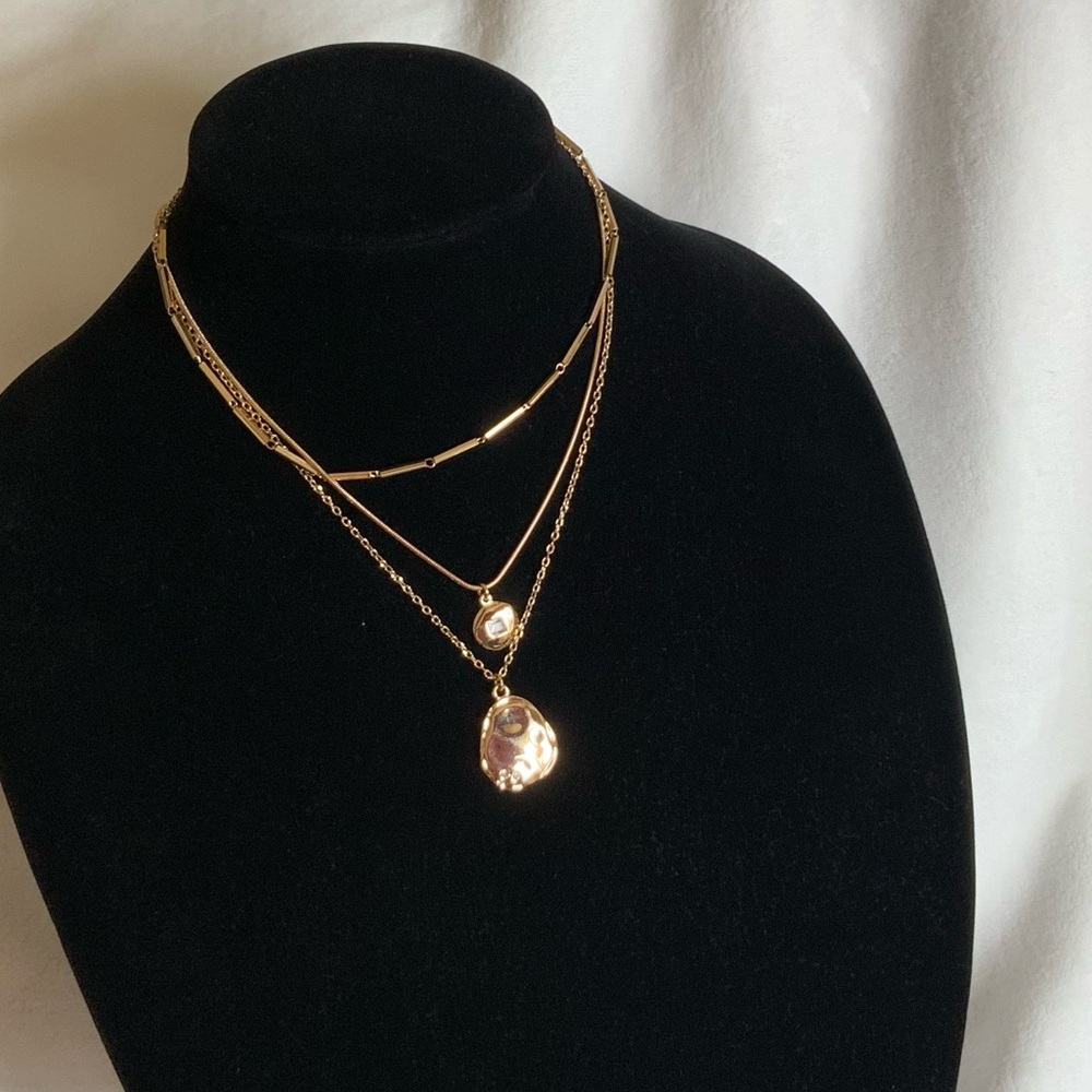 Multi Row Pendant Necklace